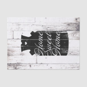 Papier Mousseline Pichet en bois blanc de ferme Maison douce