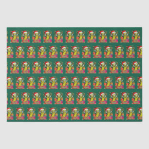 Papier Mousseline Picket de Noël avec chapeau de Noël