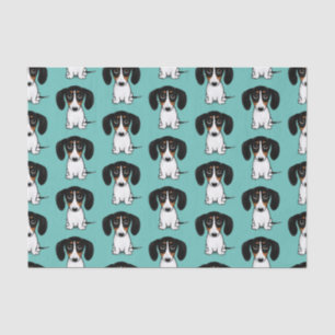 Papier Mousseline Piebald Dachshund Cute Dog Patterned