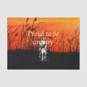 Papier Mousseline PIÈCE EN T fière d'être pays