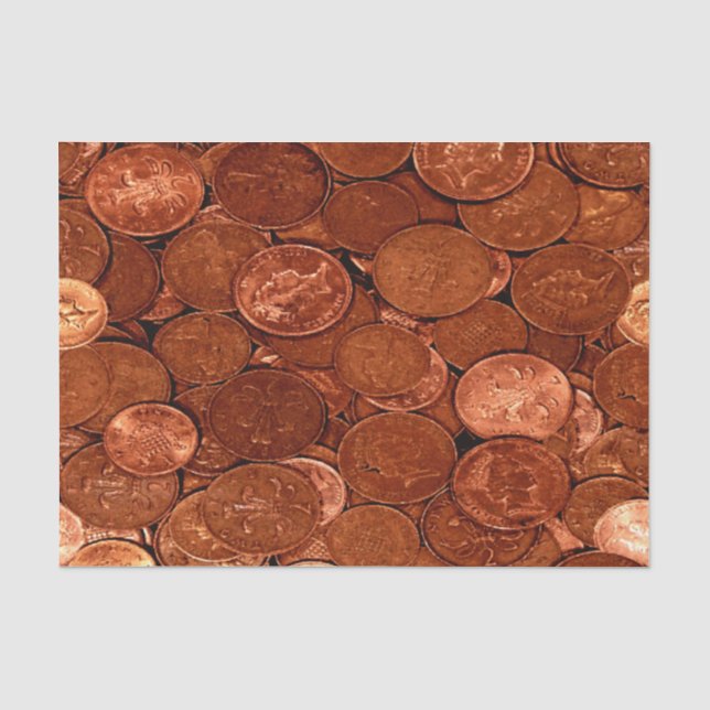 Papier Mousseline Pièces de cuivre (Recto)