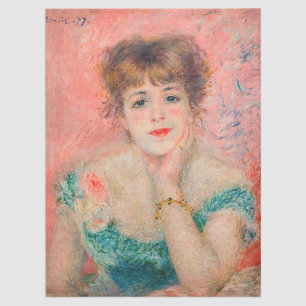 Papier Mousseline Pierre-Auguste Renoir - Actrice Jeanne Samary