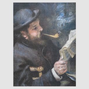 Papier Mousseline Pierre-Auguste Renoir - Claude Monet lisant