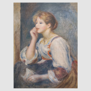 Papier Mousseline Pierre-Auguste Renoir - Femme à la lettre