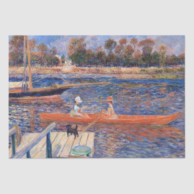 Papier Mousseline Pierre-Auguste Renoir - La Seine à Argenteuil (Recto)