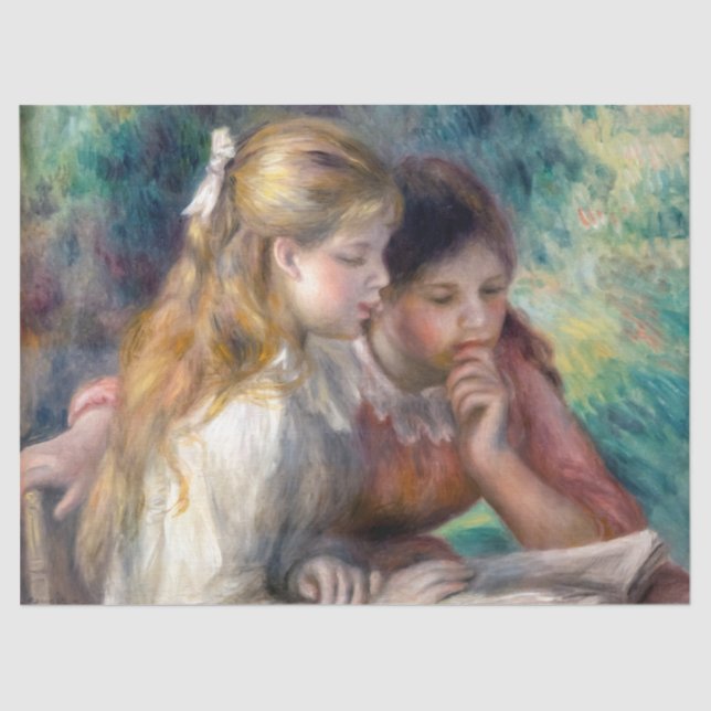Papier Mousseline Pierre-Auguste Renoir - Lecture (Recto)