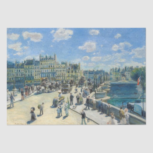 Papier Mousseline Pierre-Auguste Renoir - Paris, Pont-Neuf (Recto)