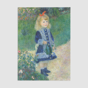 Papier Mousseline Pierre-Auguste Renoir - Une fille avec une canne d