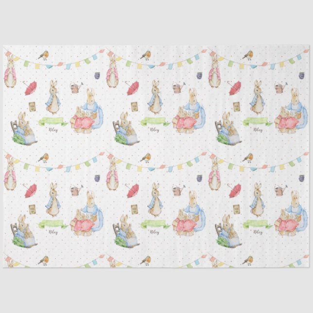 Papier Mousseline Pierre le lapin (Recto)