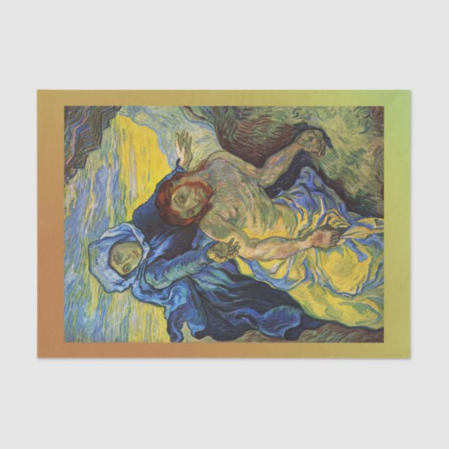 Papier Mousseline Pieta, Vincent van Gogh (Recto)