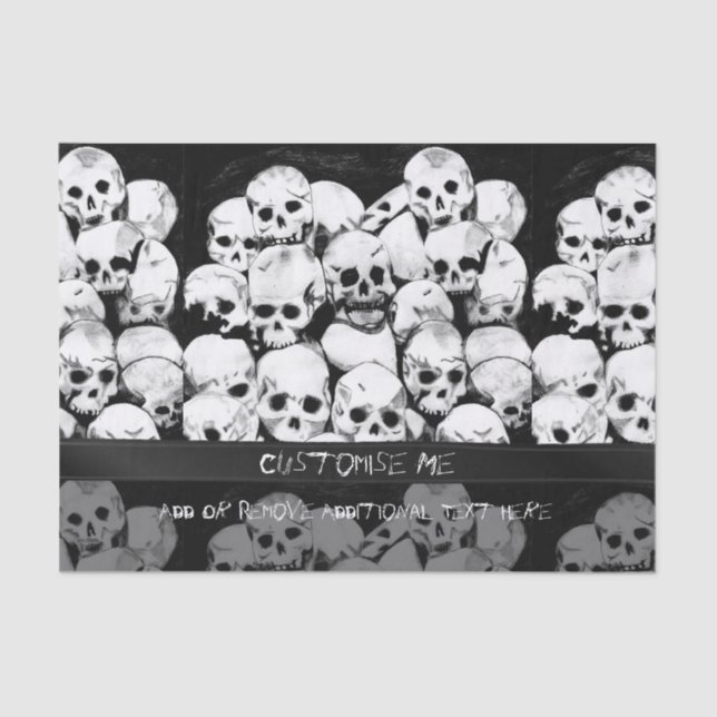 Papier Mousseline Pile-O-Skulls (Recto)