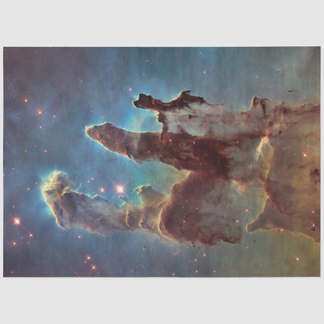 Papier Mousseline Piliers de création, Aigle Nebula Hubble Space (Recto)