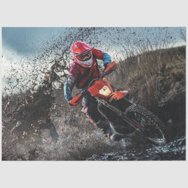 Papier Mousseline Pilote de vélo droit jetez l'oreiller (Recto)