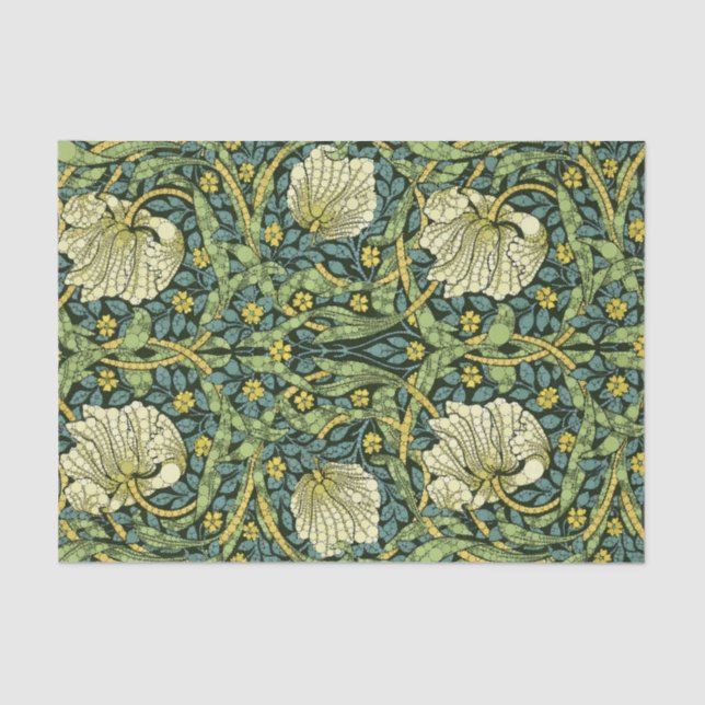 Papier Mousseline Pimpernel, points d'infini par William Morris (Recto)