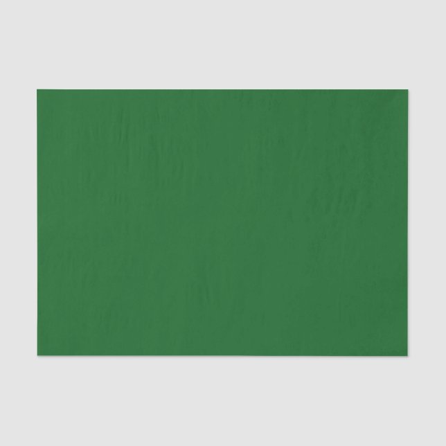 Papier Mousseline Pin de forêt vert couleur solide (Recto)