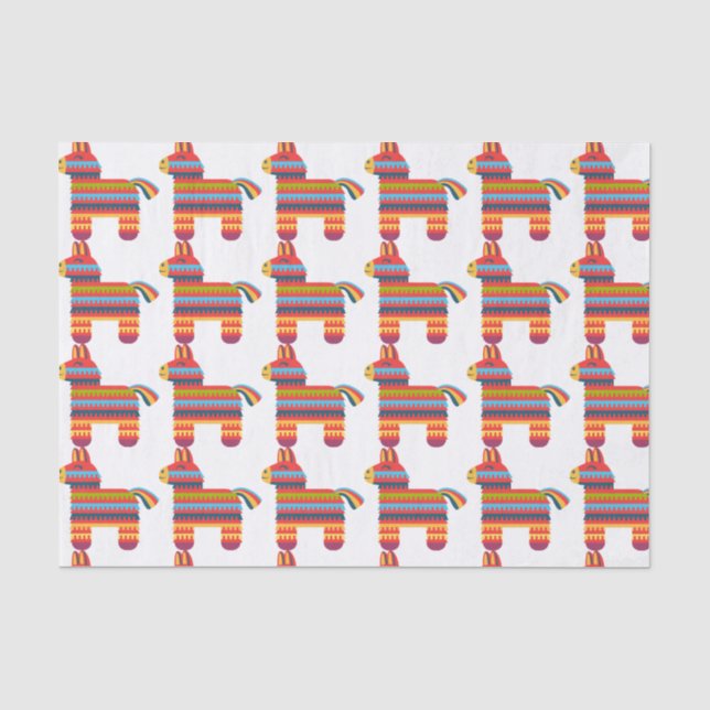 Papier Mousseline Pinatas Colorés  (Recto)