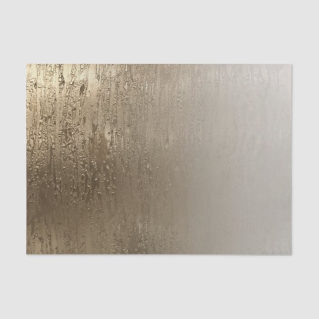 Papier Mousseline Pinceau Doré Glamour Élégance Moderne (Recto)