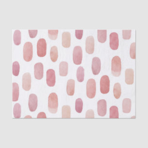 Papier Mousseline Pinceau rose aquarelle. Motif mignon moderne