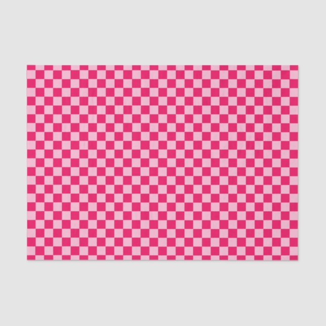 Papier Mousseline Pink Combination Classic Checkerboard par STaylor (Recto)