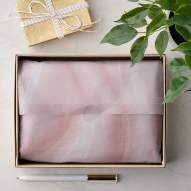 Papier Mousseline Pink Cream Abstract Design (Cadeau)