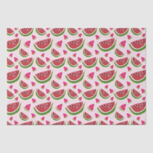 Papier Mousseline Pink Green Watermelon Party