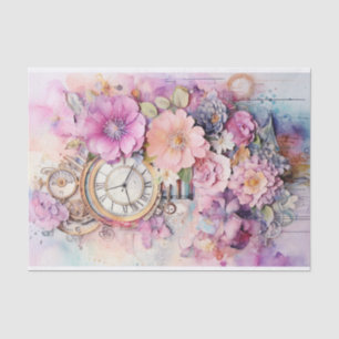 Papier Mousseline Pink lumineux Média mixte