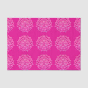 Papier Mousseline Pink moderne brillant Mandala Art Découpage envelo