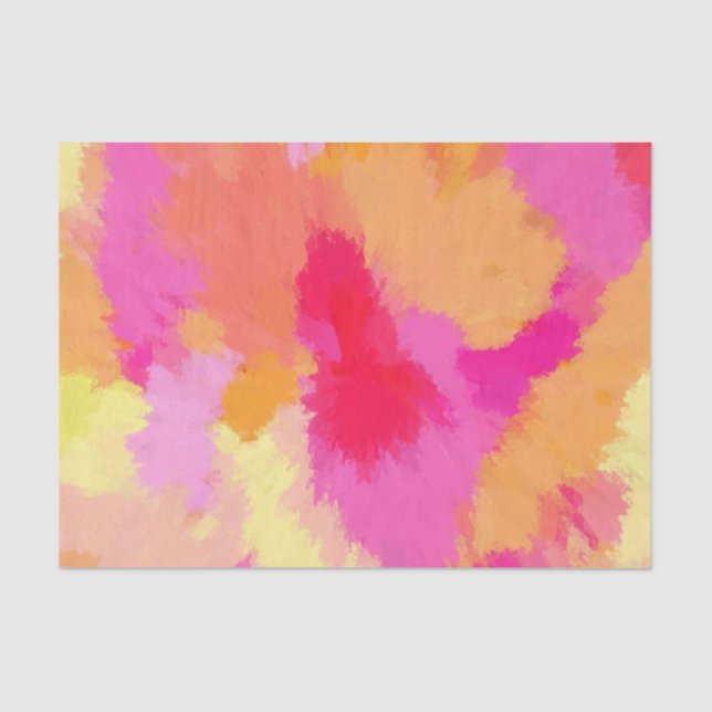 Papier Mousseline Pink, orange et jaune watercolors (Recto)