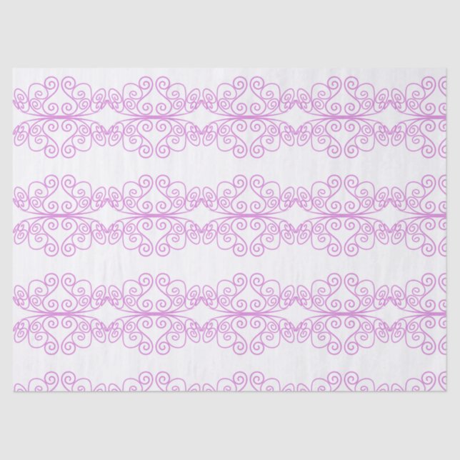 Papier Mousseline Pink Princess Tiara Crown Girl Enveloppement cadea (Recto)