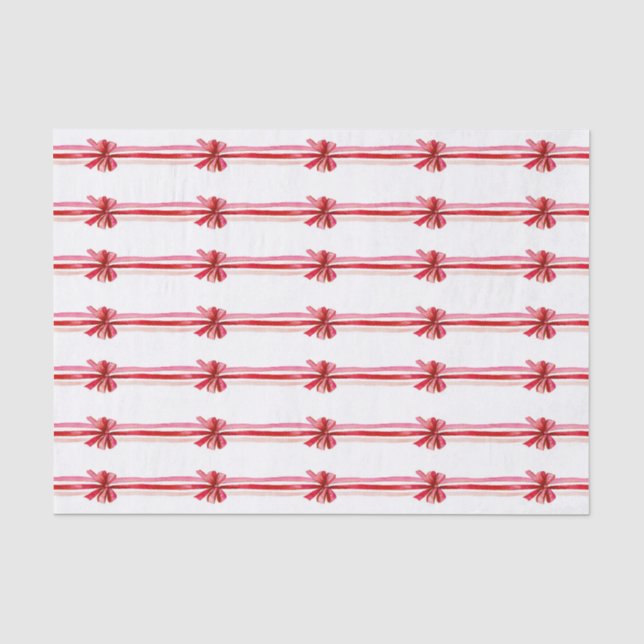 Papier Mousseline Pink Red Christmas Bains vacances (Recto)
