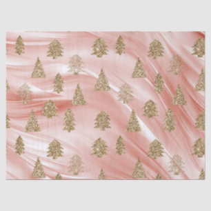 Papier Mousseline Pink Streak Gold Parties scintillant Glam Arbres d