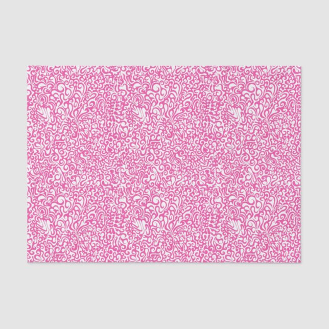 Papier Mousseline Pink Swirl (Recto)