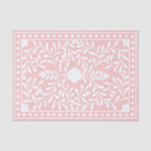Pink Traditional Bone Inlay Decoupage Paper