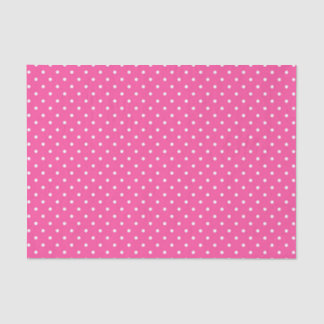 PAPIER MOUSSELINE PINK & WHITE EASTER POLKA DOTS