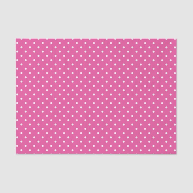 PAPIER MOUSSELINE PINK & WHITE EASTER POLKA DOTS (Recto)