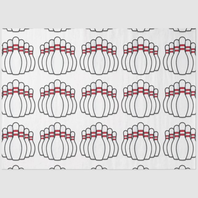 Papier Mousseline Pins de Bowling (Recto)