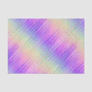 Papier Mousseline pinstripe arc-en-ciel holo :
