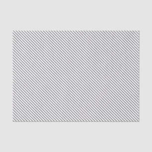 Papier Mousseline Pinstripes diagonales - blanc et noir