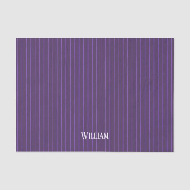 Papier Mousseline Pinstripes pourpres (Recto)
