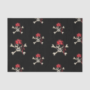 Papier Mousseline Pirate Party Adult Salty Skuls
