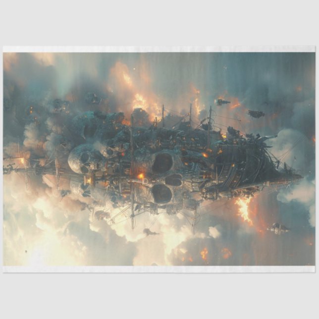 Papier Mousseline Pirates Skew Ship Déroupage (Recto)