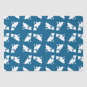 Papier Mousseline Pit Bull Chien Baby shower Blue Boy Pitbull