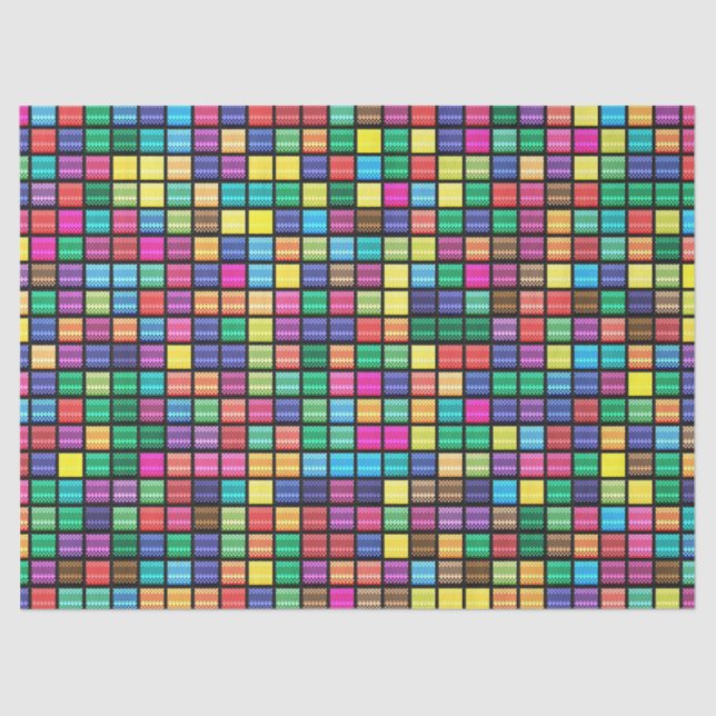 Papier Mousseline Pixel art videogaming (Recto)