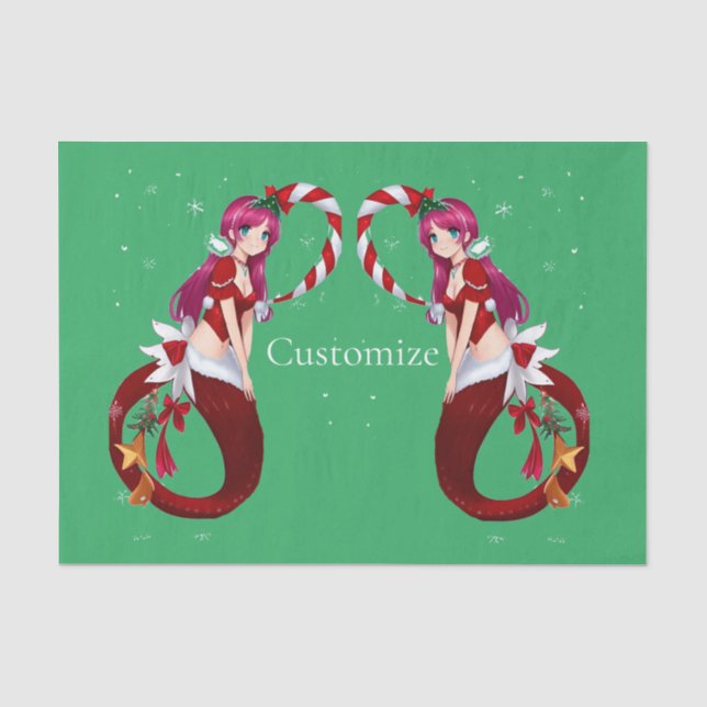Papier Mousseline Pixie de Noël Mermaid Thunder_Cove (Recto)