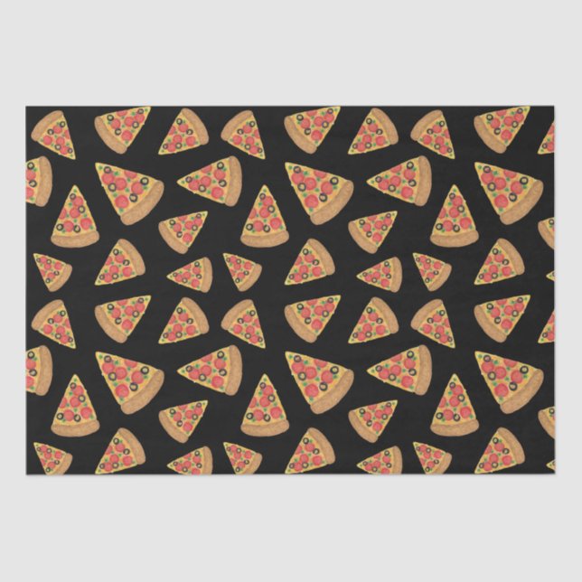 Papier Mousseline Pizza Party Pepperoni Novelt (Recto)