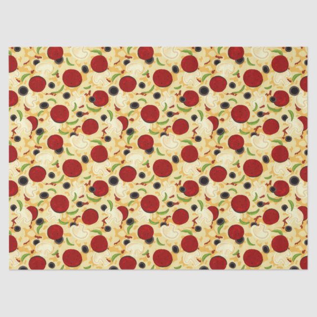 Papier Mousseline Pizza Topping (Recto)