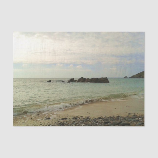 Papier Mousseline Plage de Cornouailles (Recto)