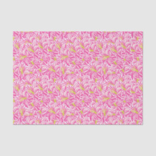 Papier Mousseline Plage de Palm de Plage Tropicale Hibiscus Rose Fle