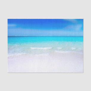 Papier Mousseline Plage tropicale avec mer turquoise
