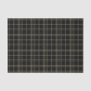 Papier Mousseline Plaid de sépia